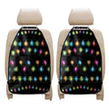 Colorful Christmas Lights Print Car Seat Organizers
