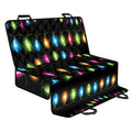 Colorful Christmas Lights Print Pet Car Back Seat Cover