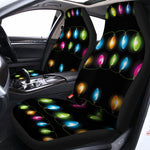 Colorful Christmas Lights Print Universal Fit Car Seat Covers