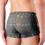 Colorful Christmas String Lights Print Men's Boxer Briefs