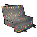 Colorful Christmas String Lights Print Pet Car Back Seat Cover