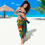 Colorful Cinco de Mayo Print Beach Sarong Wrap