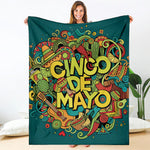 Colorful Cinco de Mayo Print Blanket