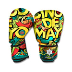 Colorful Cinco de Mayo Print Boxing Gloves