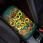 Colorful Cinco de Mayo Print Car Center Console Cover