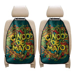 Colorful Cinco de Mayo Print Car Seat Organizers