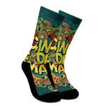 Colorful Cinco de Mayo Print Crew Socks