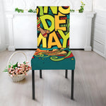 Colorful Cinco de Mayo Print Dining Chair Slipcover