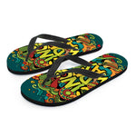 Colorful Cinco de Mayo Print Flip Flops