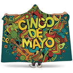 Colorful Cinco de Mayo Print Hooded Blanket