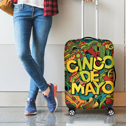 Colorful Cinco de Mayo Print Luggage Cover
