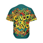Colorful Cinco de Mayo Print Men's Baseball Jersey