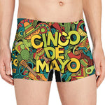 Colorful Cinco de Mayo Print Men's Boxer Briefs