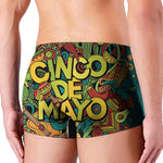 Colorful Cinco de Mayo Print Men's Boxer Briefs