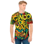 Colorful Cinco de Mayo Print Men's T-Shirt