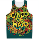 Colorful Cinco de Mayo Print Men's Tank Top