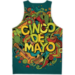 Colorful Cinco de Mayo Print Men's Tank Top