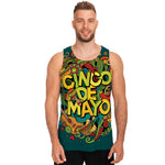 Colorful Cinco de Mayo Print Men's Tank Top
