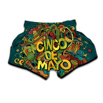 Colorful Cinco de Mayo Print Muay Thai Boxing Shorts