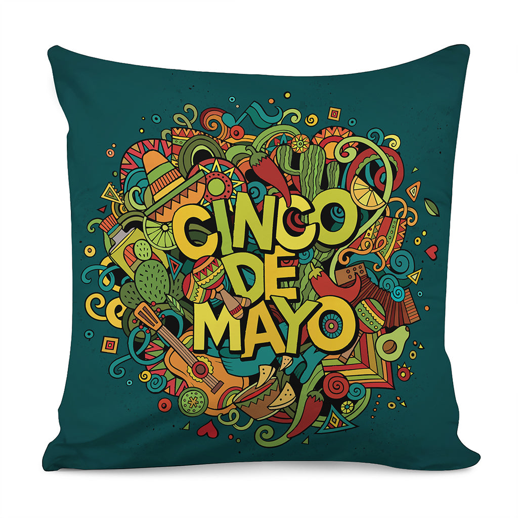 Colorful Cinco de Mayo Print Pillow Cover