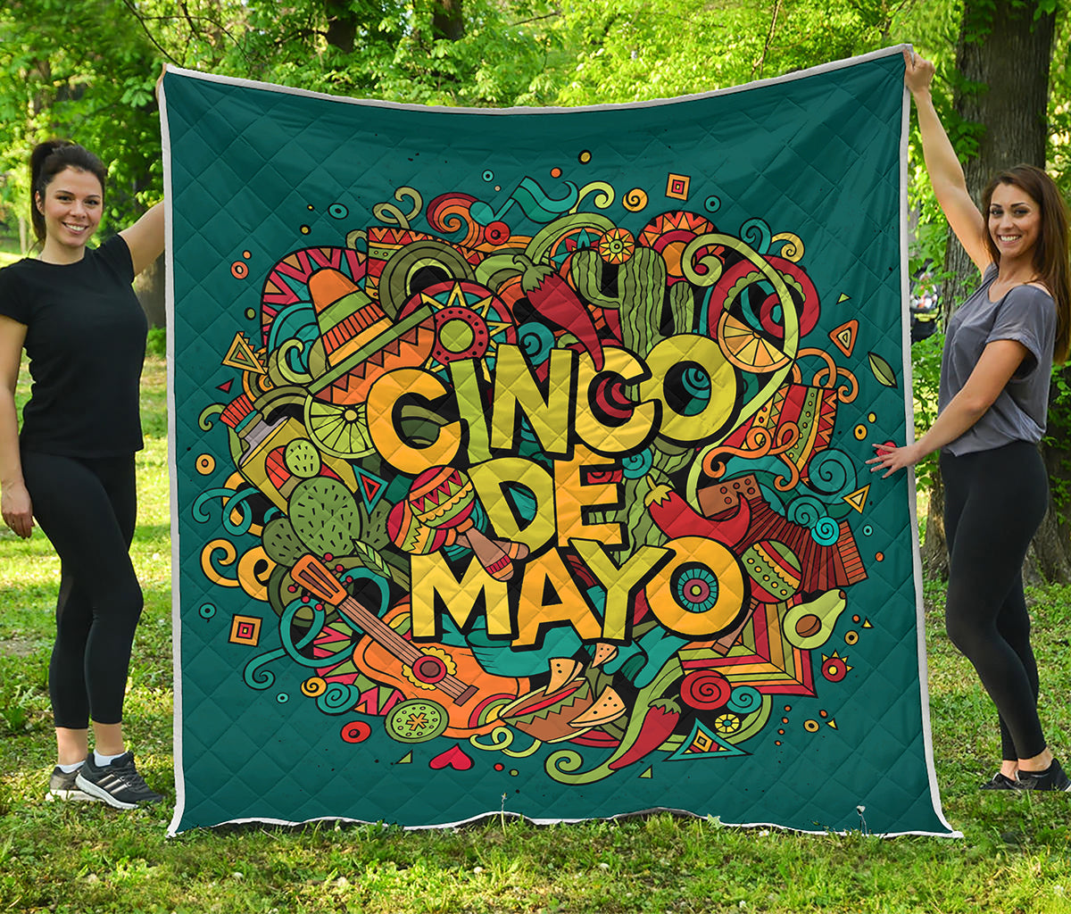 Colorful Cinco de Mayo Print Quilt