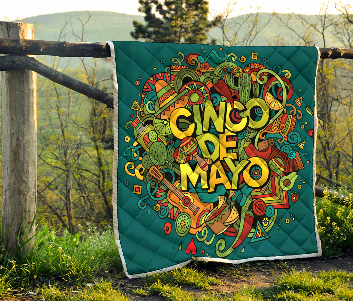 Colorful Cinco de Mayo Print Quilt