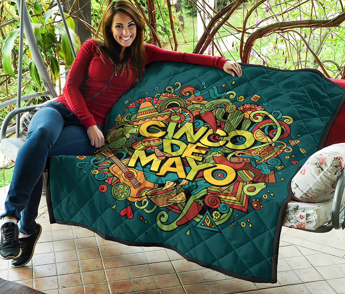 Colorful Cinco de Mayo Print Quilt