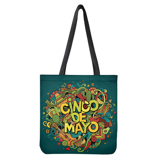 Colorful Cinco de Mayo Print Tote Bag