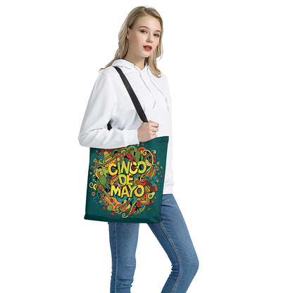 Colorful Cinco de Mayo Print Tote Bag