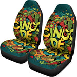 Colorful Cinco de Mayo Print Universal Fit Car Seat Covers