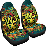 Colorful Cinco de Mayo Print Universal Fit Car Seat Covers