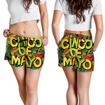 Colorful Cinco de Mayo Print Women's Shorts