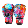 Colorful Circle Mandala Print Boxing Gloves