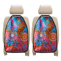 Colorful Circle Mandala Print Car Seat Organizers