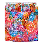 Colorful Circle Mandala Print Duvet Cover Bedding Set