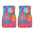 Colorful Circle Mandala Print Front Car Floor Mats