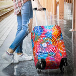 Colorful Circle Mandala Print Luggage Cover GearFrost