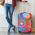 Colorful Circle Mandala Print Luggage Cover GearFrost