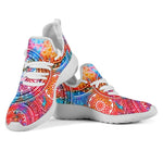 Colorful Circle Mandala Print Mesh Knit Shoes GearFrost