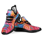 Colorful Circle Mandala Print Mesh Knit Shoes GearFrost