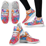 Colorful Circle Mandala Print Mesh Knit Shoes GearFrost