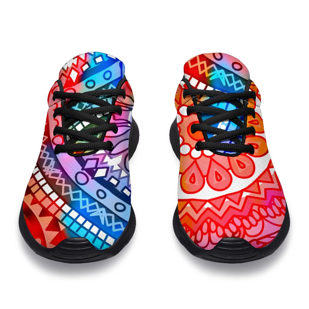Colorful Circle Mandala Print Sport Shoes GearFrost