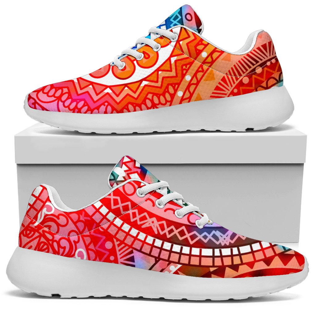 Colorful Circle Mandala Print Sport Shoes GearFrost