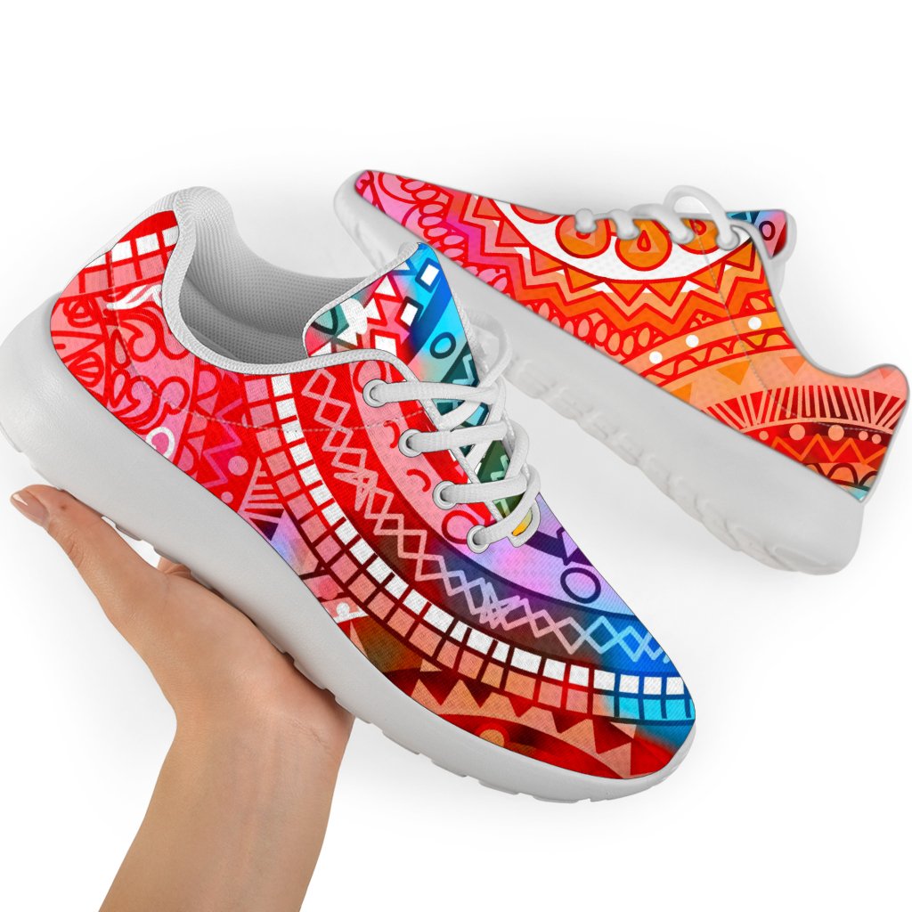 Colorful Circle Mandala Print Sport Shoes GearFrost