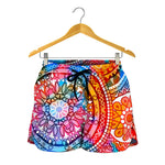 Colorful Circle Mandala Print Women's Shorts