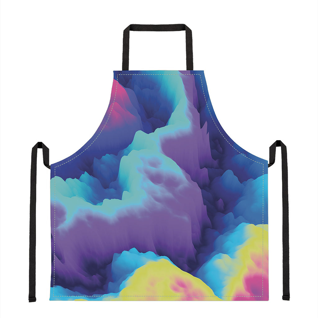 Colorful Cloud Print Apron