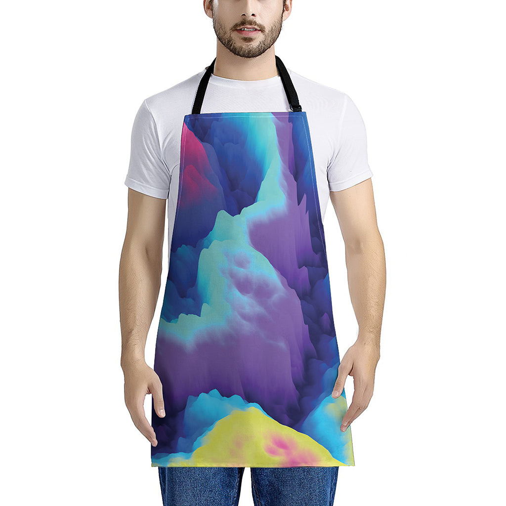 Colorful Cloud Print Apron
