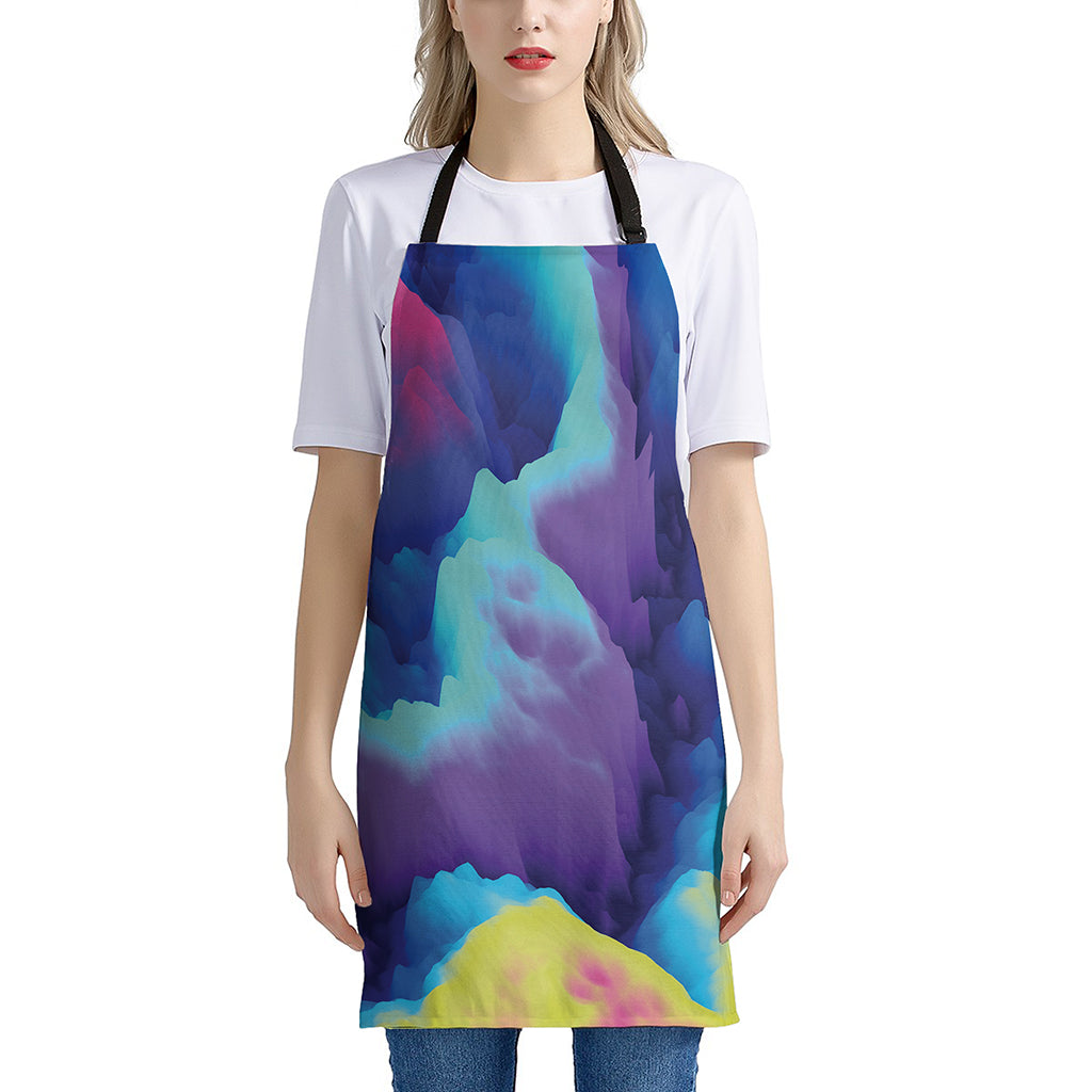 Colorful Cloud Print Apron