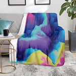 Colorful Cloud Print Blanket