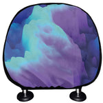 Colorful Cloud Print Car Headrest Covers